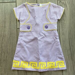 Versace Kids Dress in Lavender and Yellow only worn once